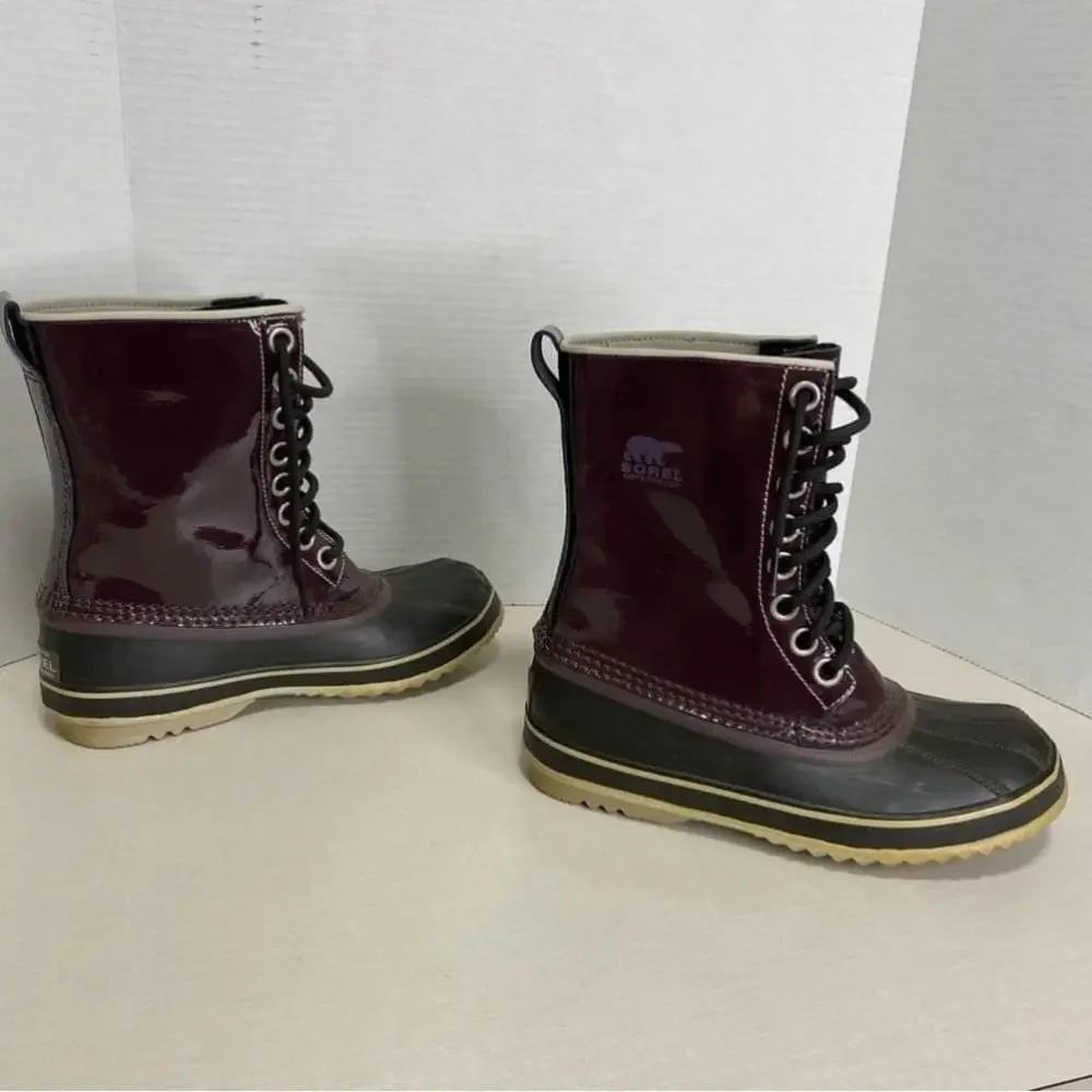 SOREL 1964 Premium Waterproof Winter Boot - Wine Patent - 6 - China